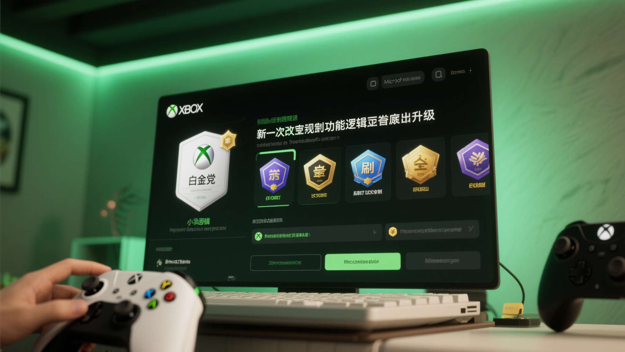 Xbox成就系统大改：动画重做+高亮100%完成度游戏